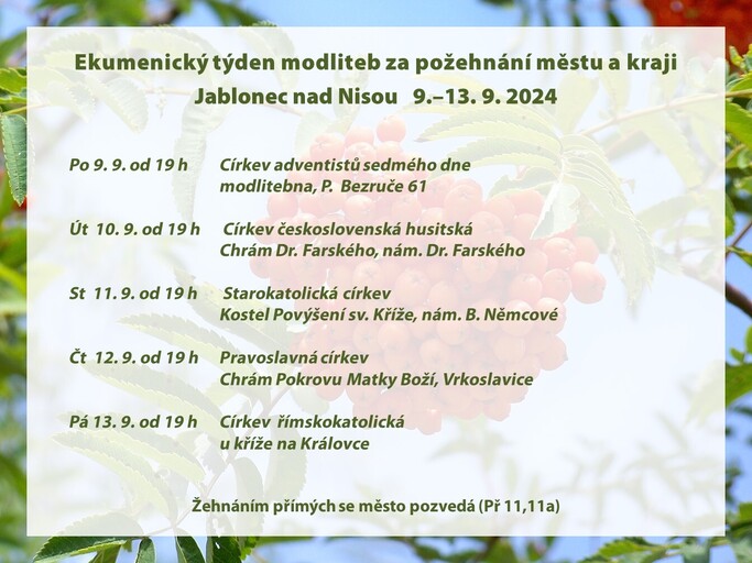 2024 Týden modliteb za požehnání Jbc